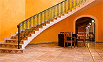 Curved staircase.  Cozumel, Mexico.