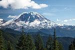 A closer view of Mt. Rainier from the same spot as the previous photo.